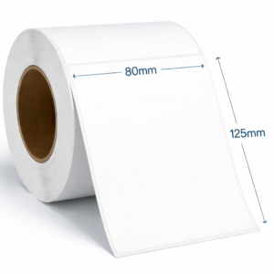 Etiqueta adesiva 80x125mm 8x12,5cm COUCHE
